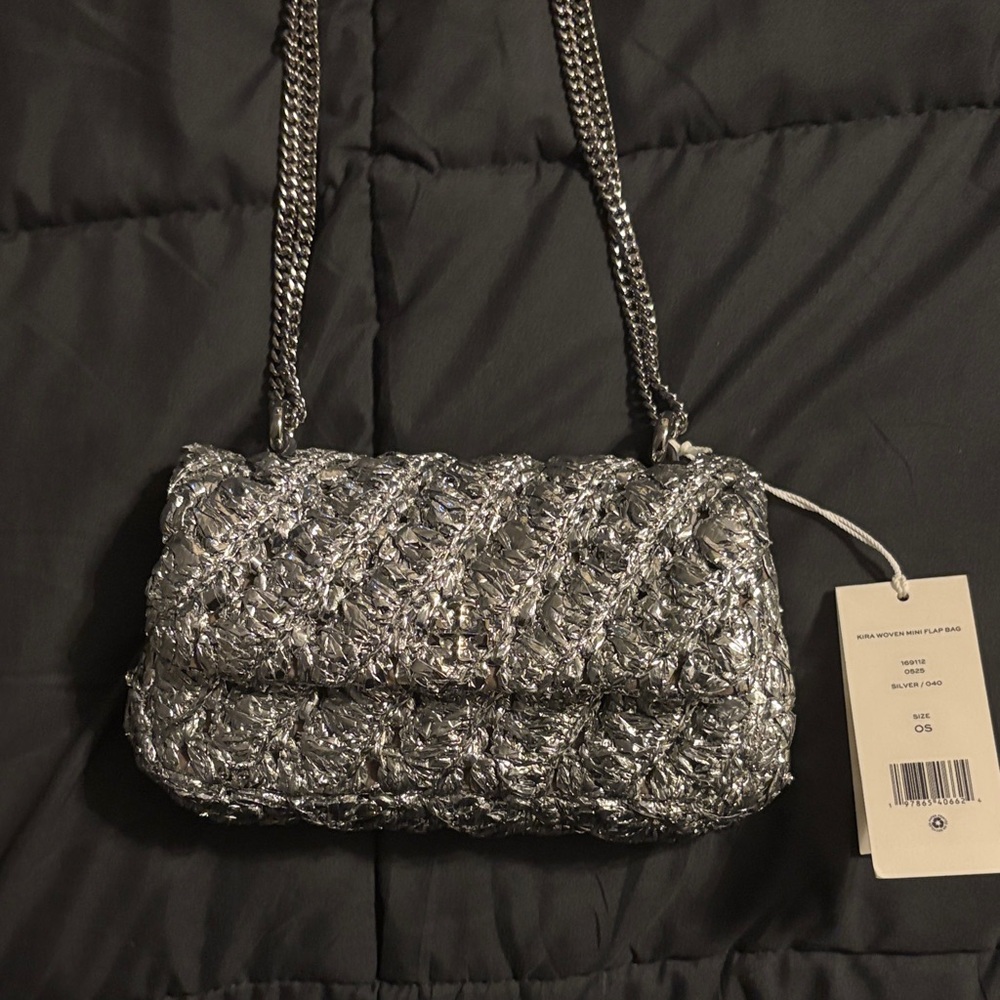 Kira Woven Mini flap Strap Shoulder Bag